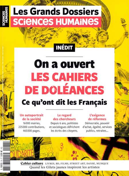 Abonement LES GRANDS DOSSIERS DES SCIENCES HUMAINES - Vous connaissez deja le mensuel Sciences Humaines, magazine pluridisciplinaire, vivant et accessible. Et bien, Les Grands Dossiers des sciences humaines est une publication trimestrielle qui vous permettra d'aller plus loin sur certaines (...)